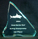 Acrylic Great White Shark Tooth Trophy